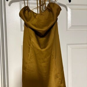 Urban Outfitters Satin Brown Dress